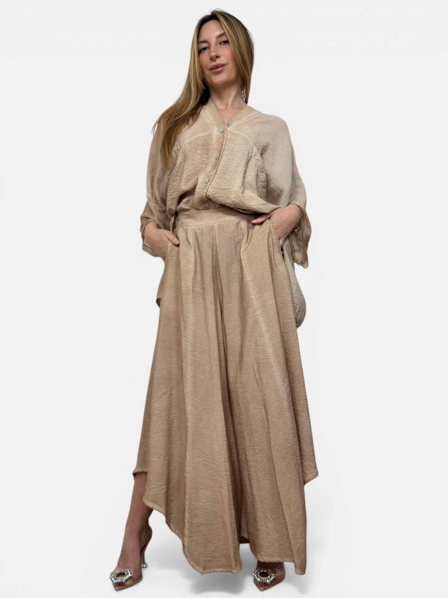 Pantaloni Harem Coccio