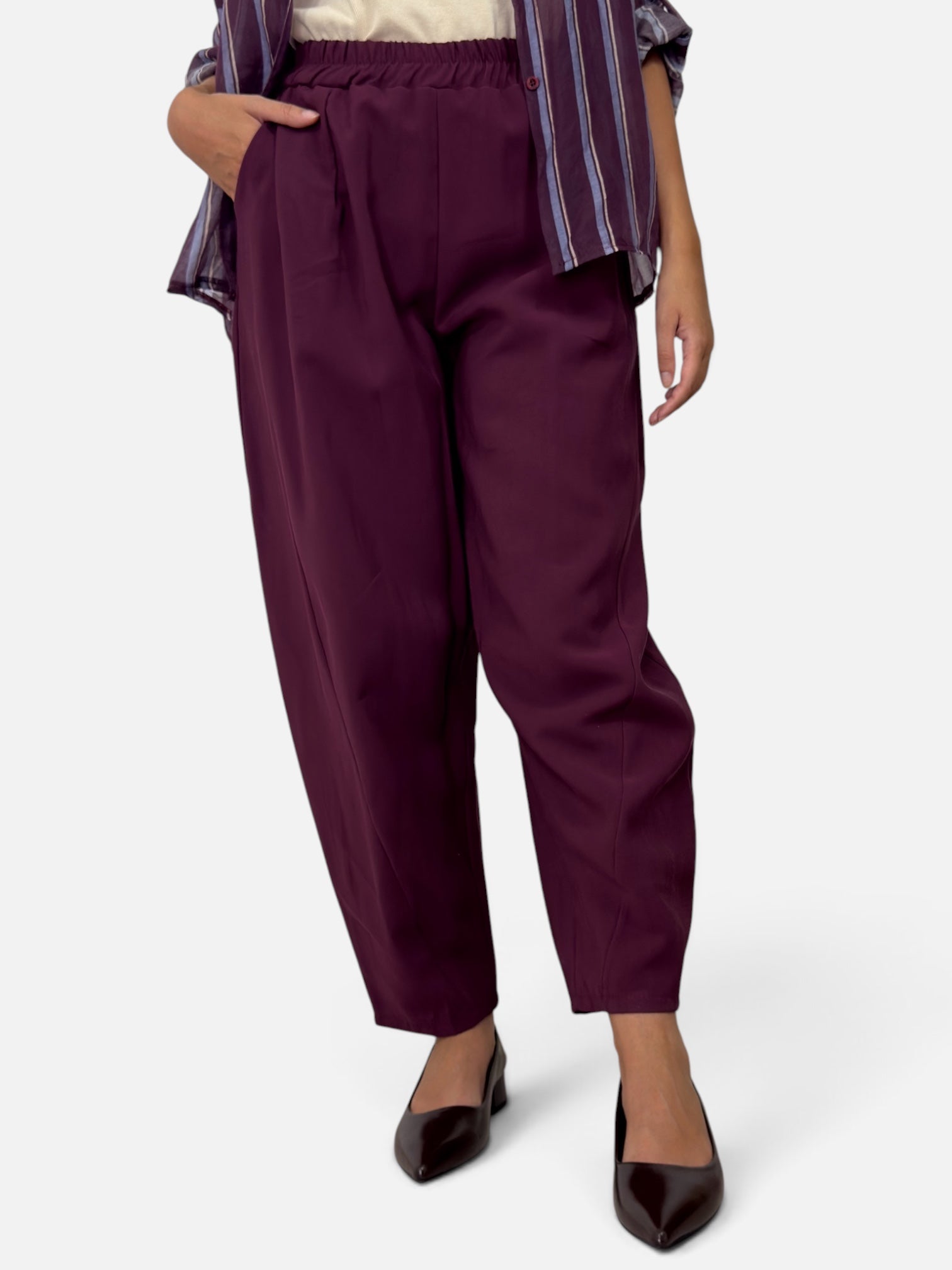 Pantalone Ovetto Bordeaux