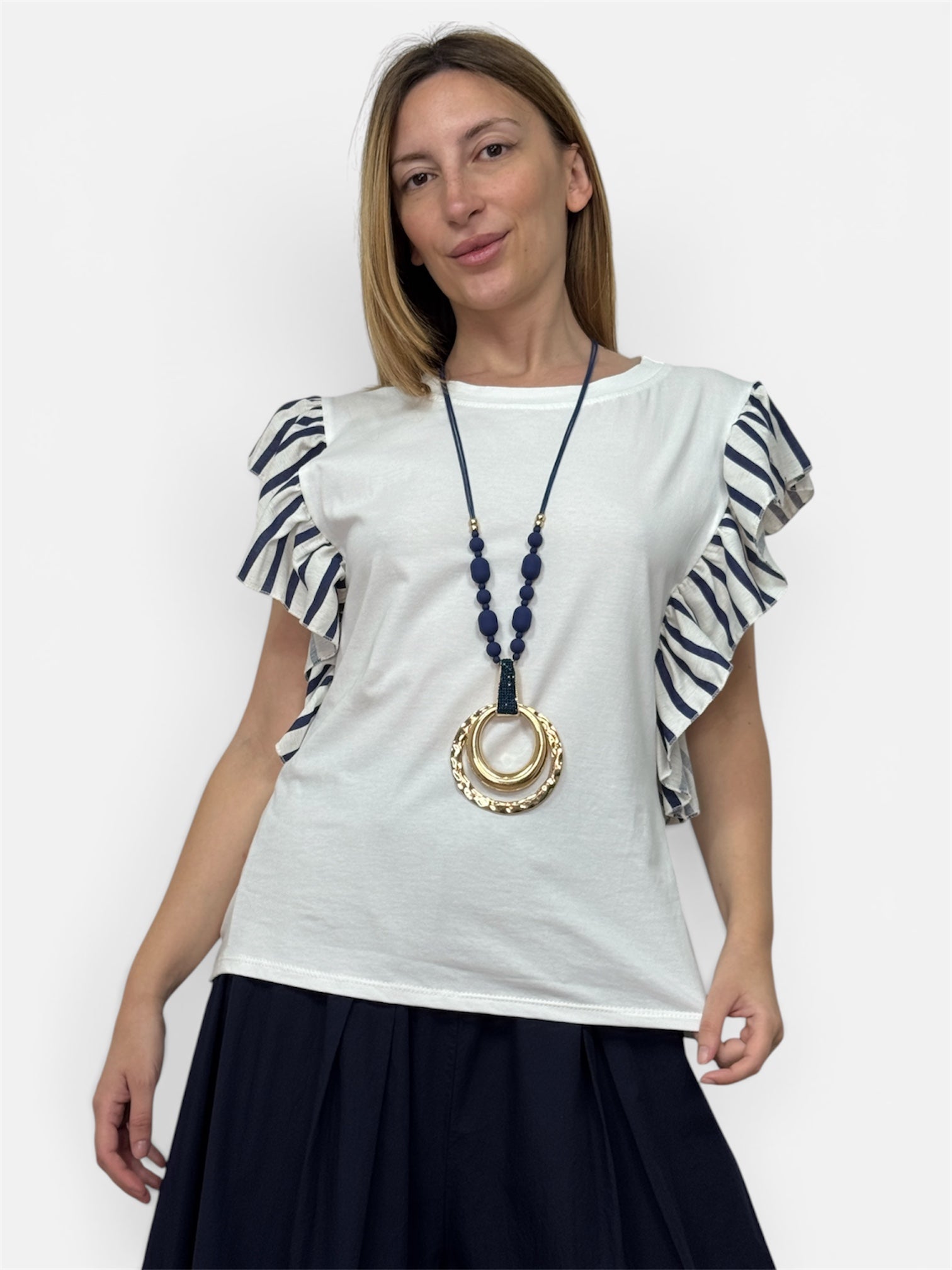 T-Shirt Voilet Blu