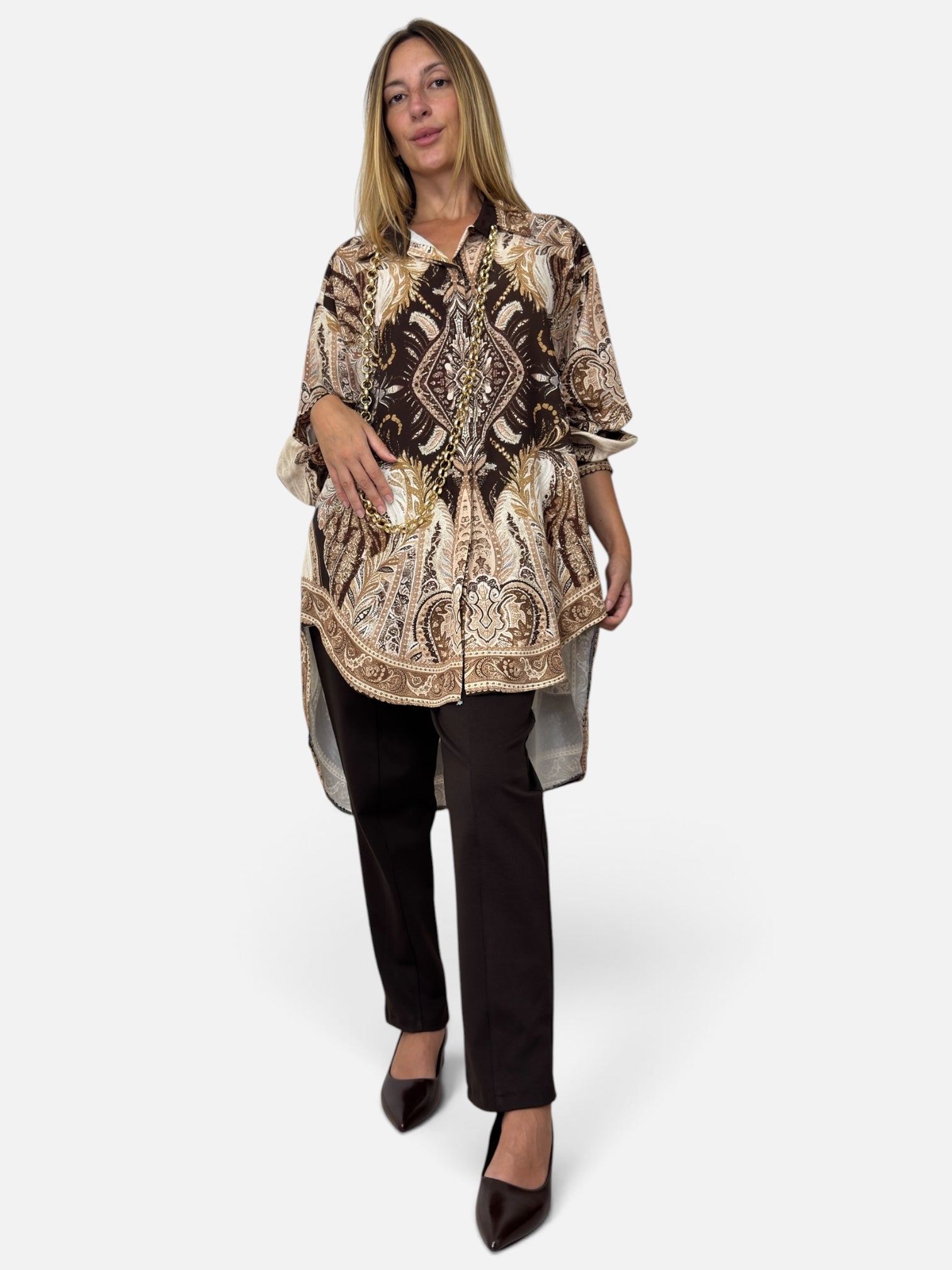 Camicia Iris Brown