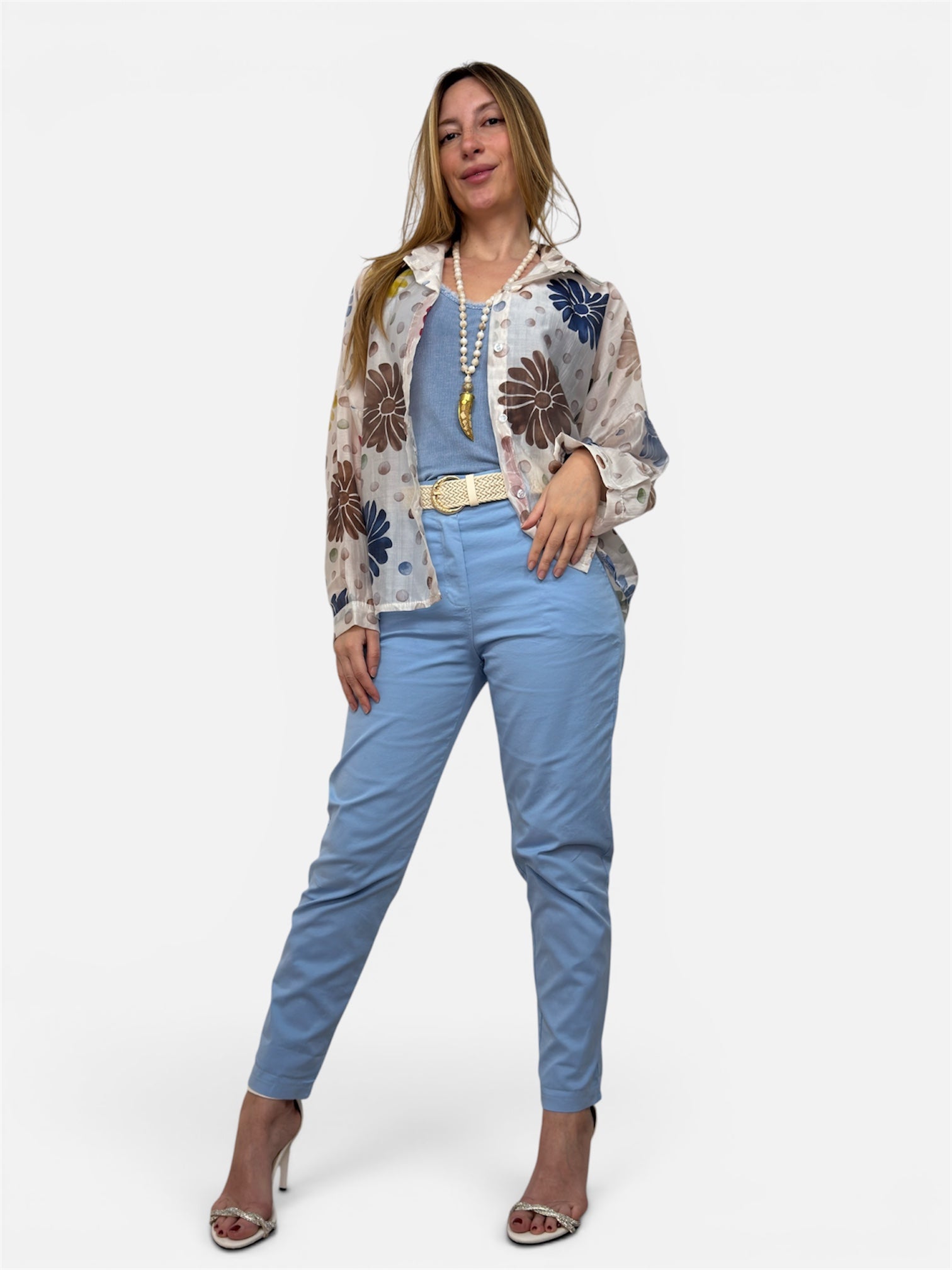 Pantalone Jinny Azzurro