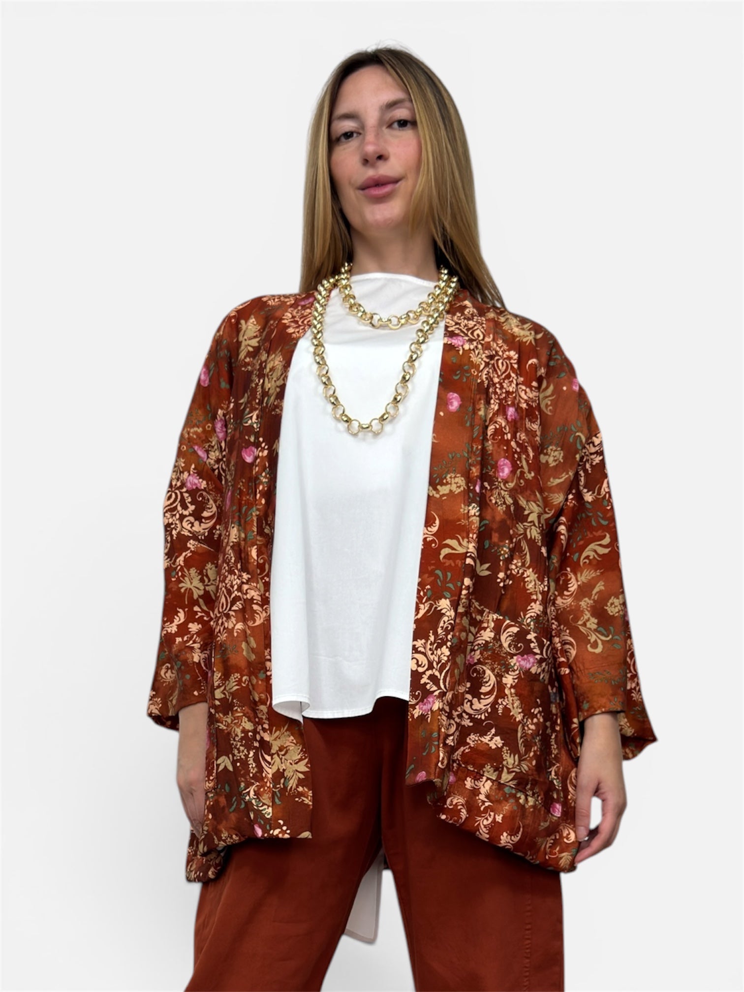 Giacca Kimono Ruggina