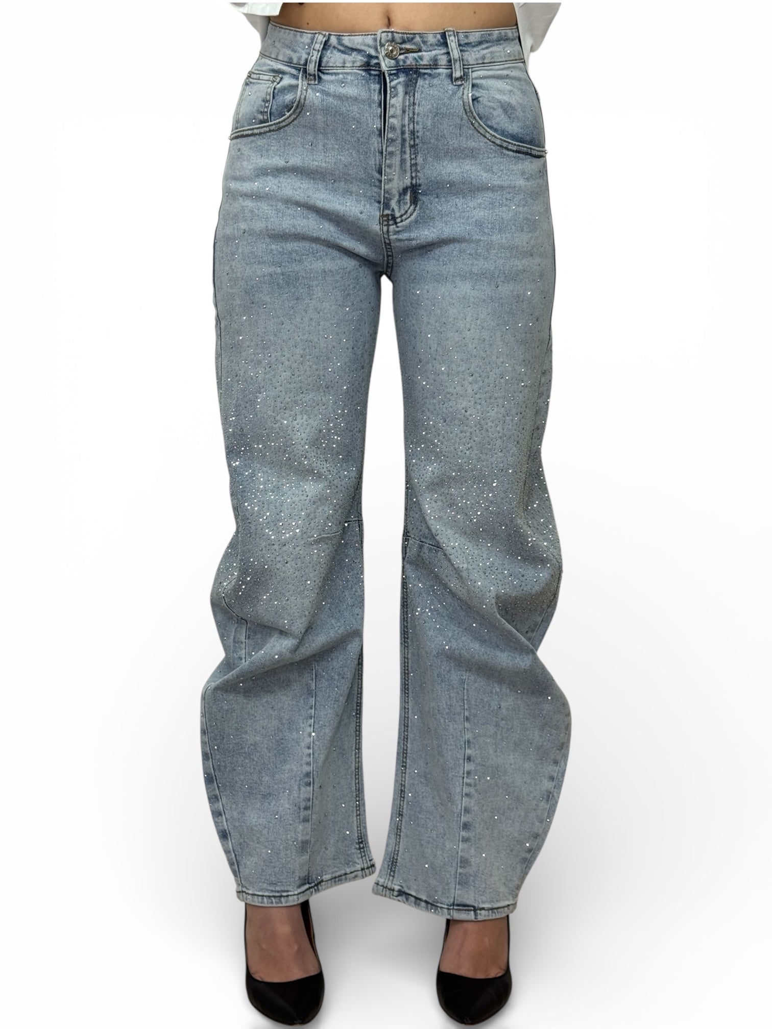 Jeans Strass Love
