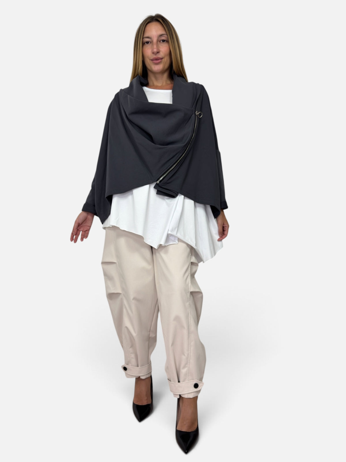 Pantalone Jenny Burro Marrone e Bordeaux