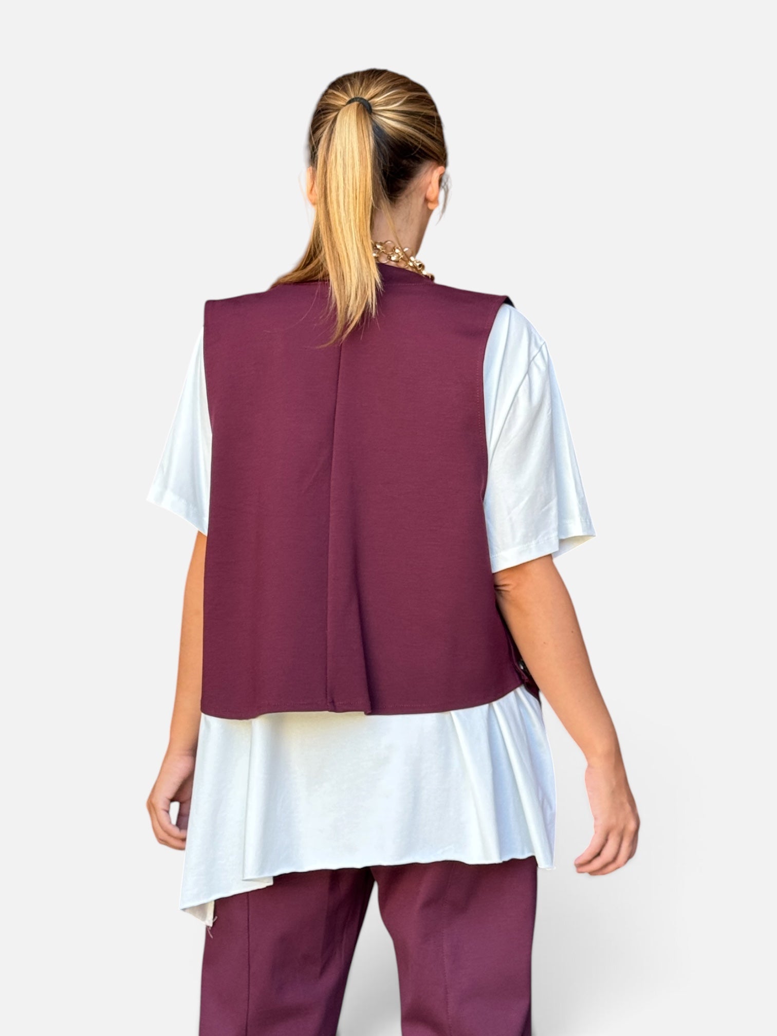 Gilet Lyam Bordeaux 158C