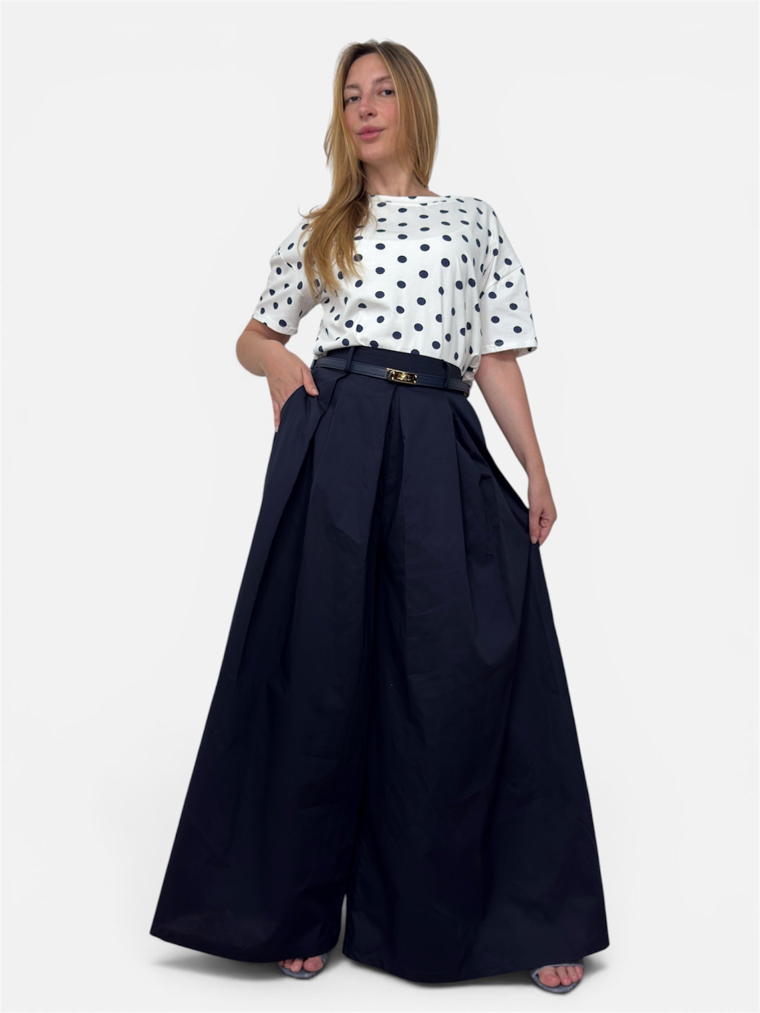T-Shirt Pois Blu