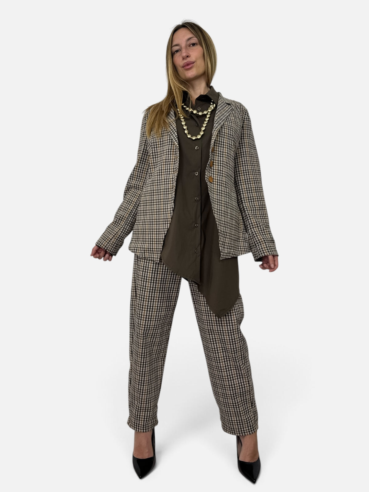 Pantalone Quadri Wendy Trendy