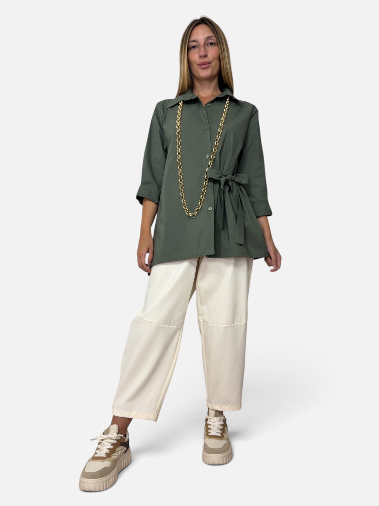 Camicia Fiocco Verde