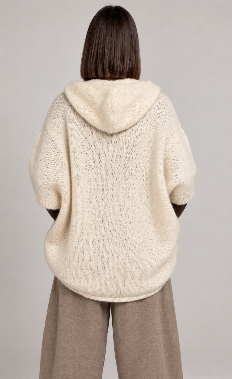 Cardigan con Zip e Cappuccio Selly in vari colori