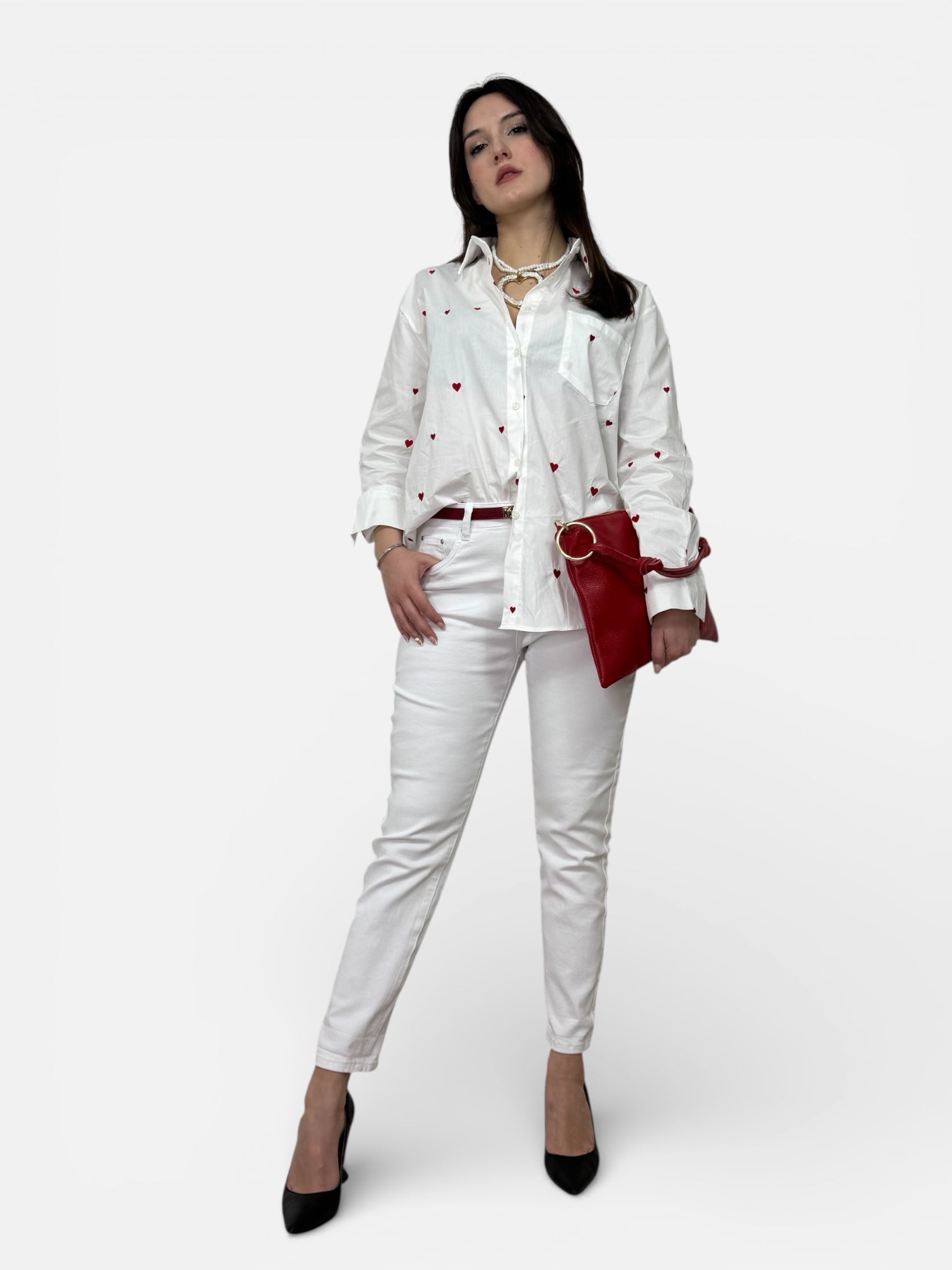 Jeans Strass San Valentino