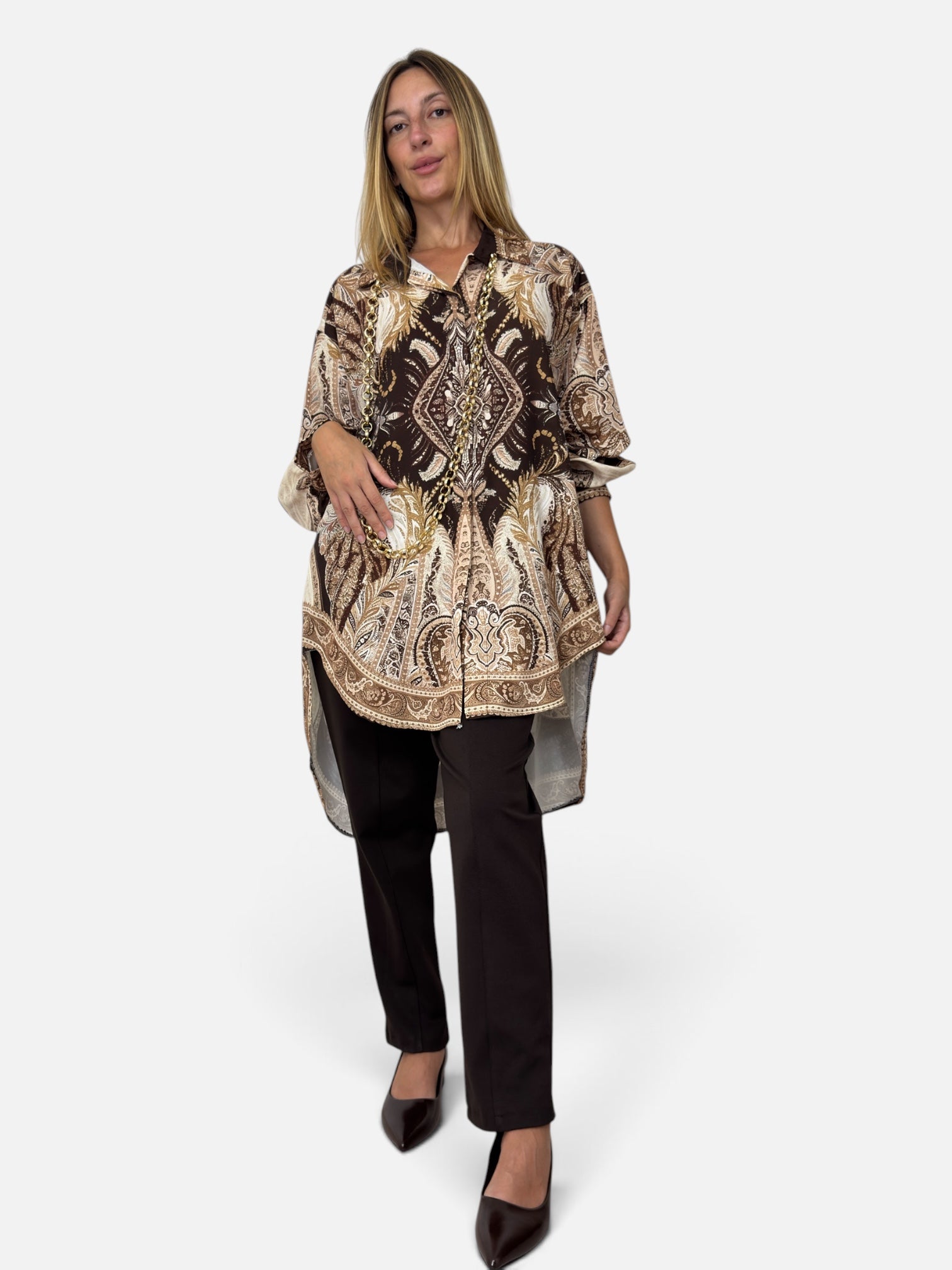 Camicia Iris Brown