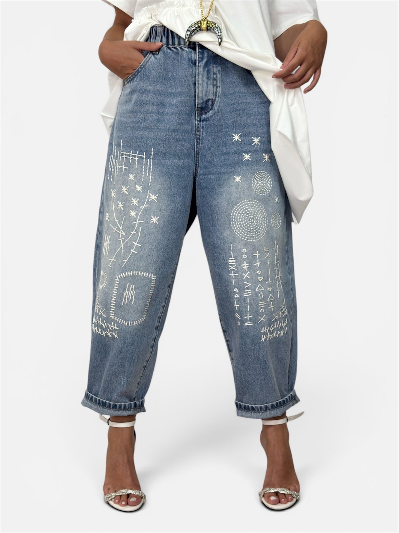 Jeans Ricamo Wendy Trendy