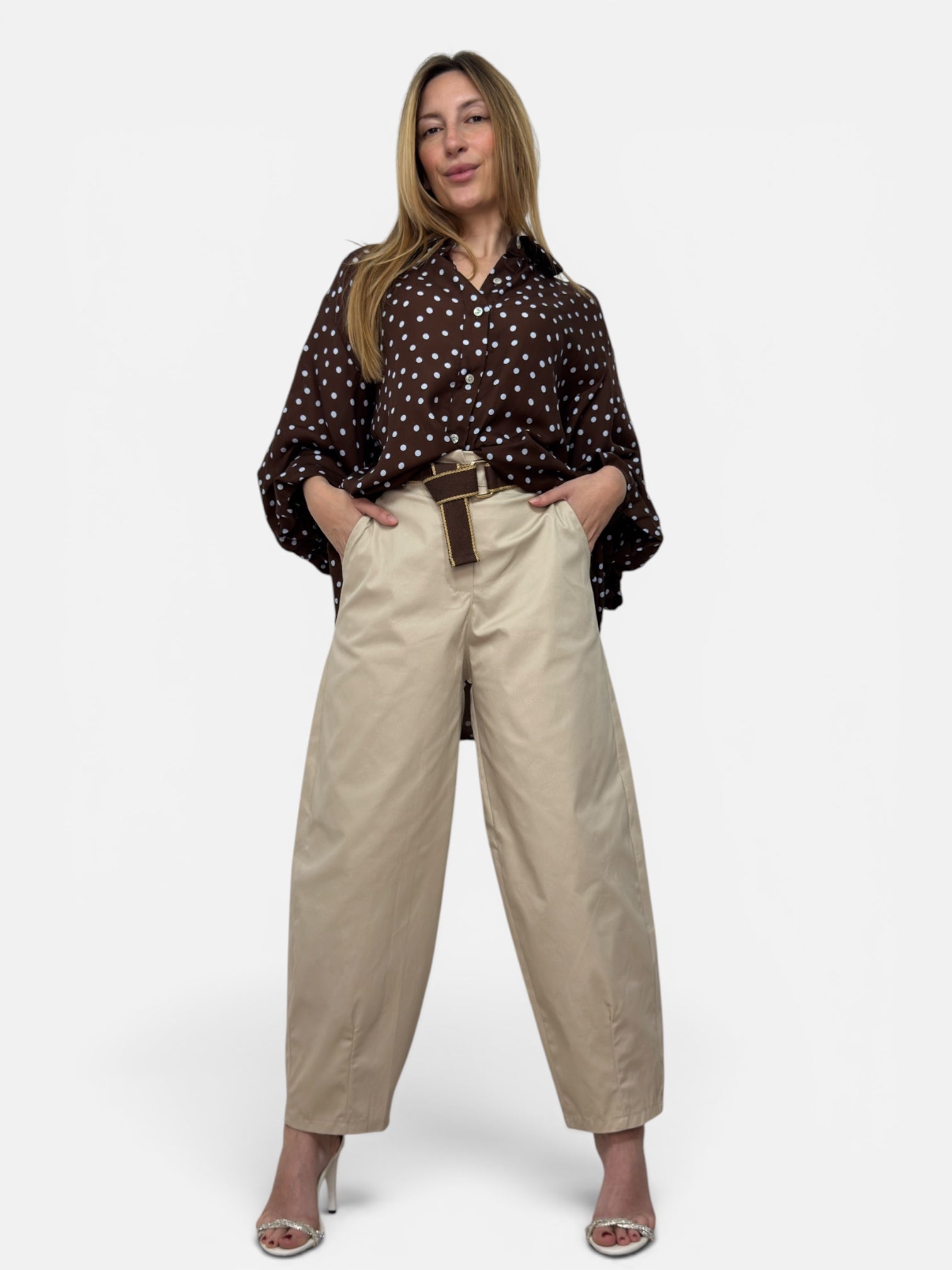 Pantalone Ovetto Beige
