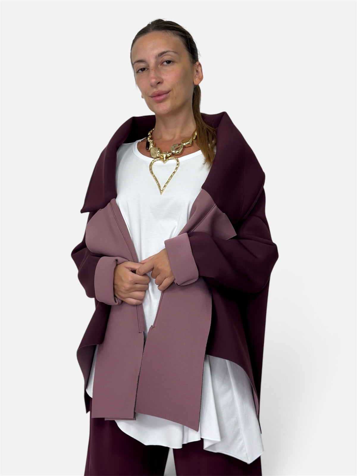 Capospalla Neoprene Bordeaux Wendy Trendy