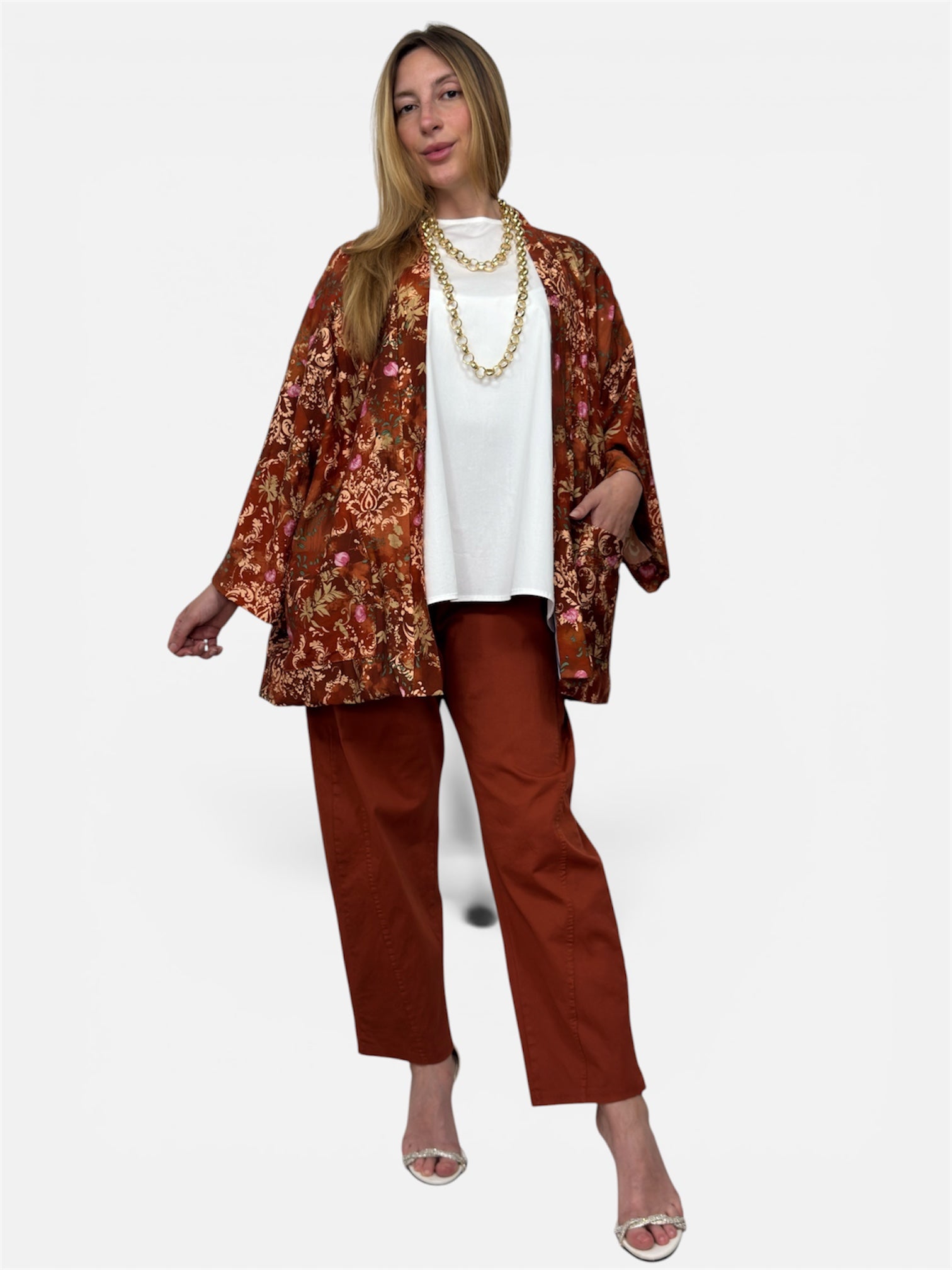 Giacca Kimono Ruggina