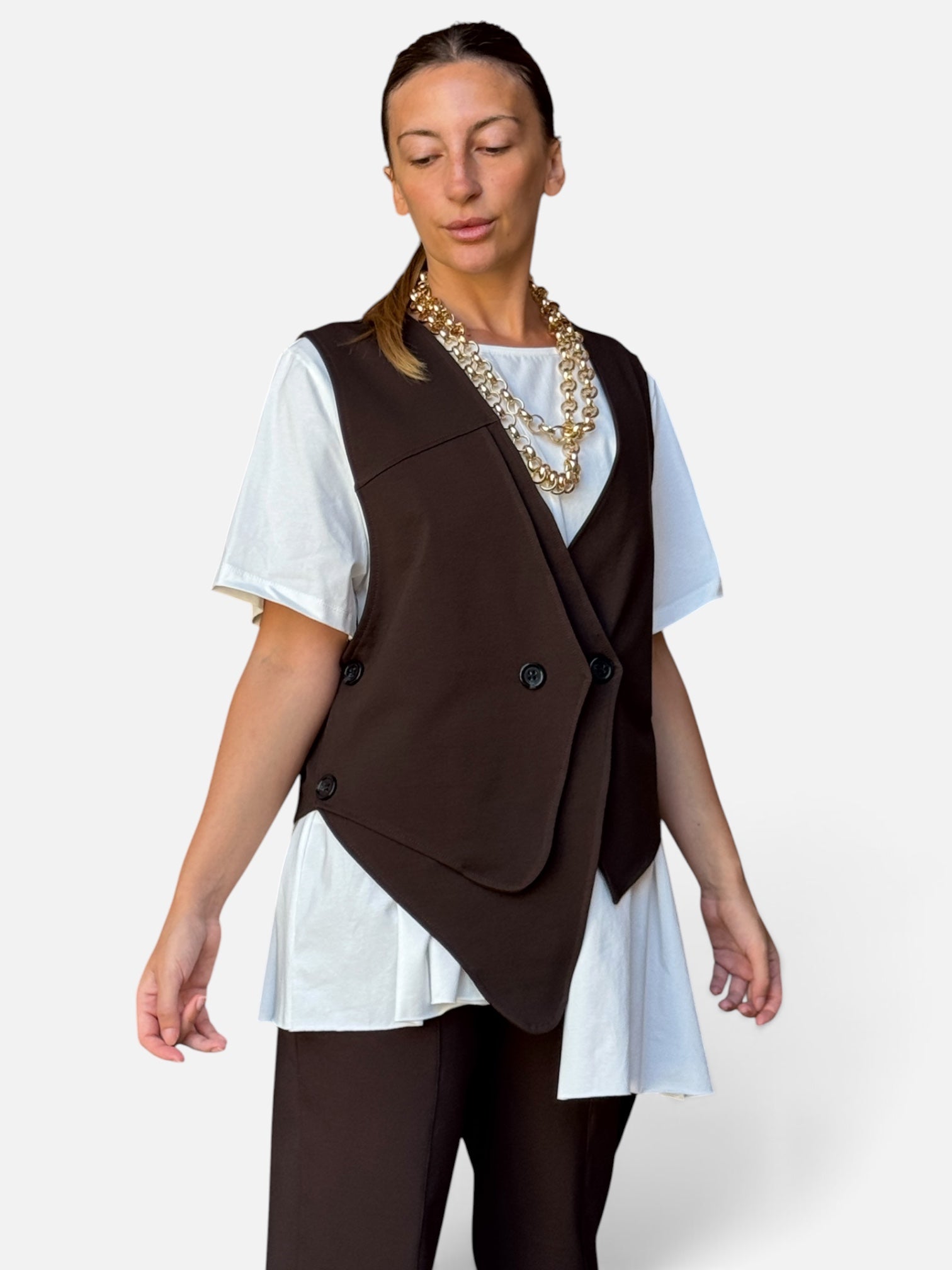 Gilet Lyam Brown 158C