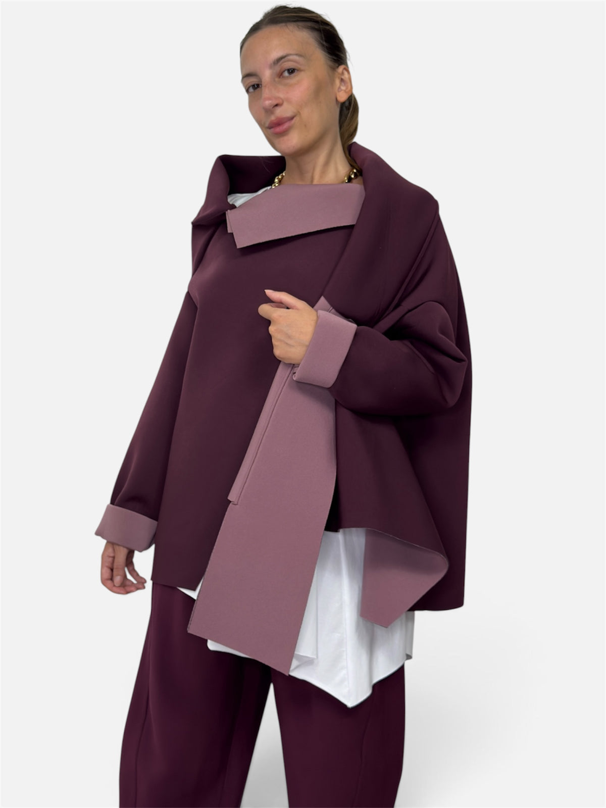 Capospalla Neoprene Bordeaux Wendy Trendy