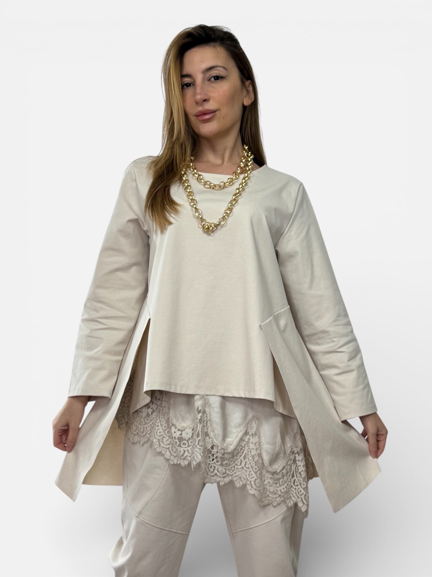 Blusa Kyr Beige 158C