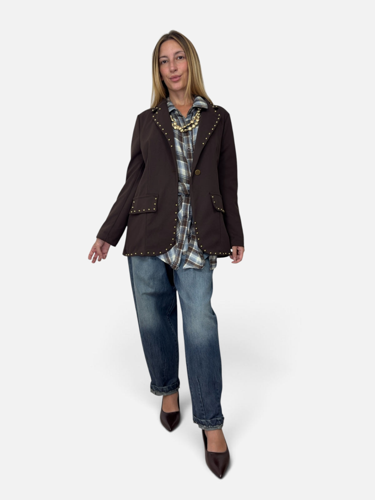 Blazer Borchie Brown