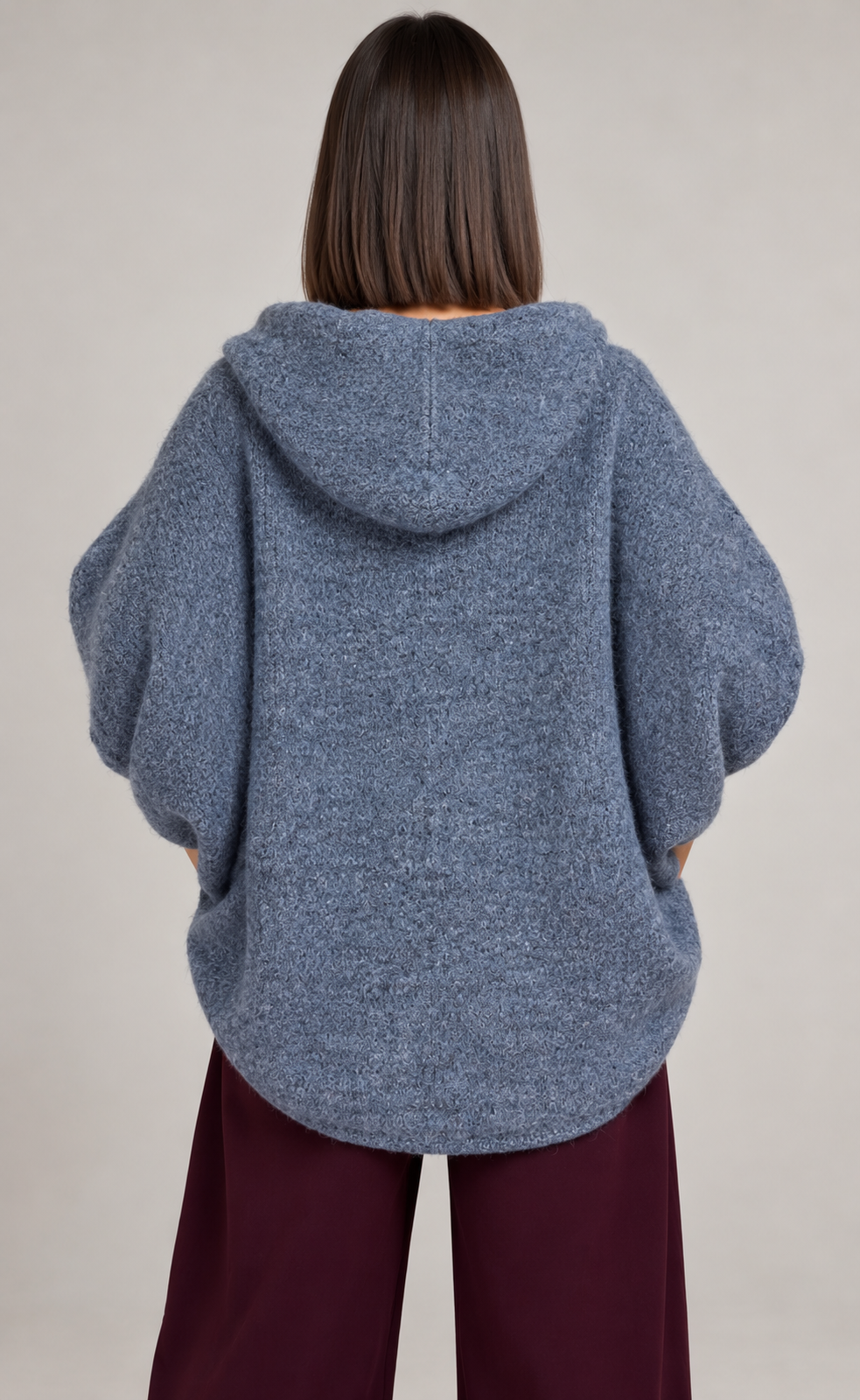 Cardigan con Zip e Cappuccio Selly in vari colori