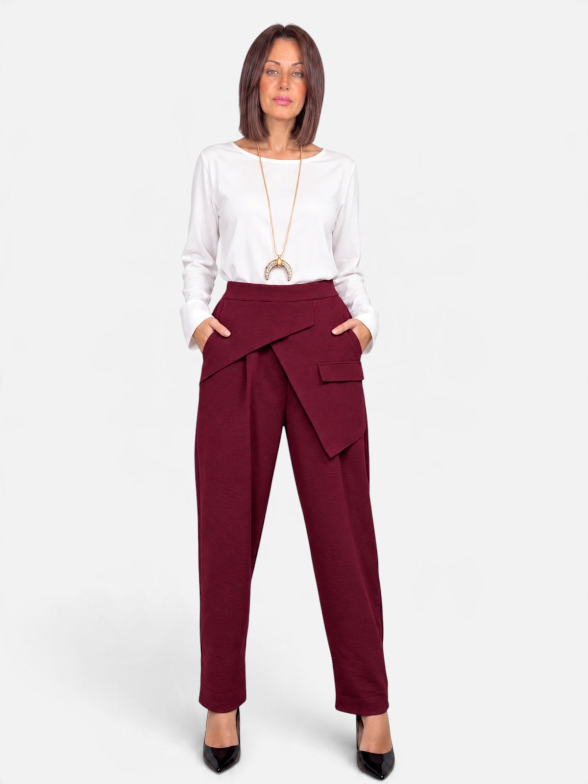 Pantalone New Deck  Bordeaux 158C