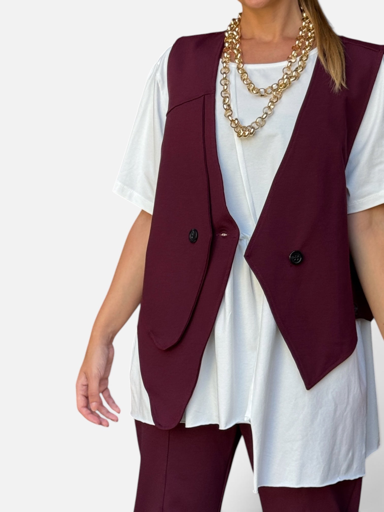 Gilet Lyam Bordeaux 158C