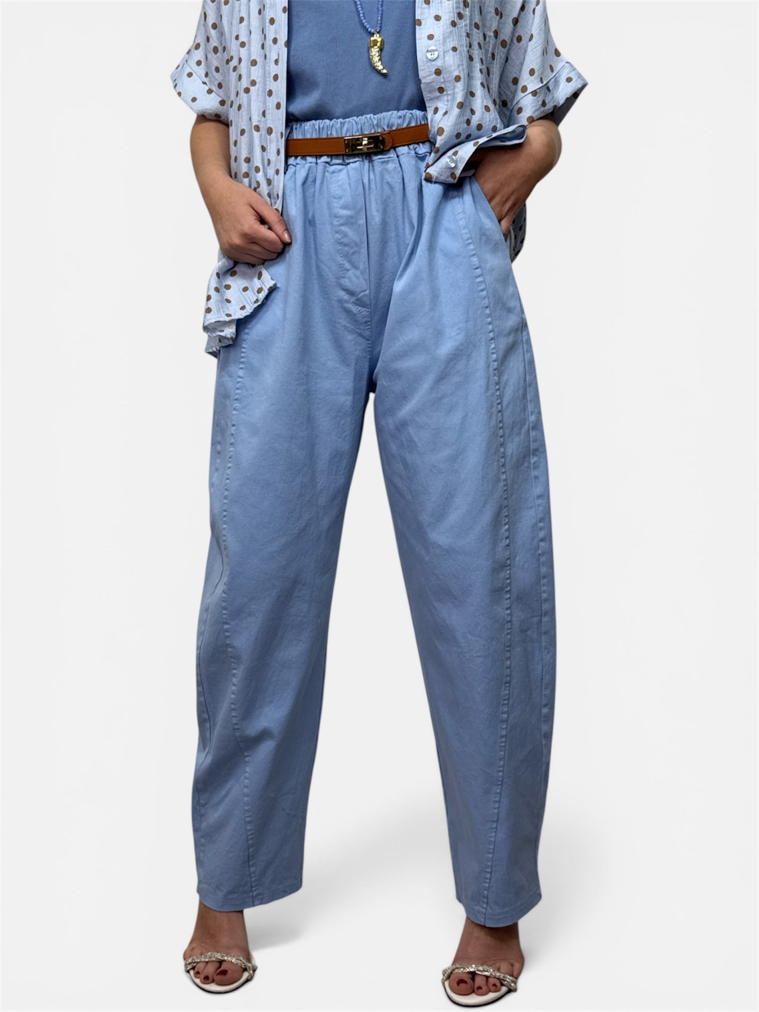 Pantalone Berry Azzurro