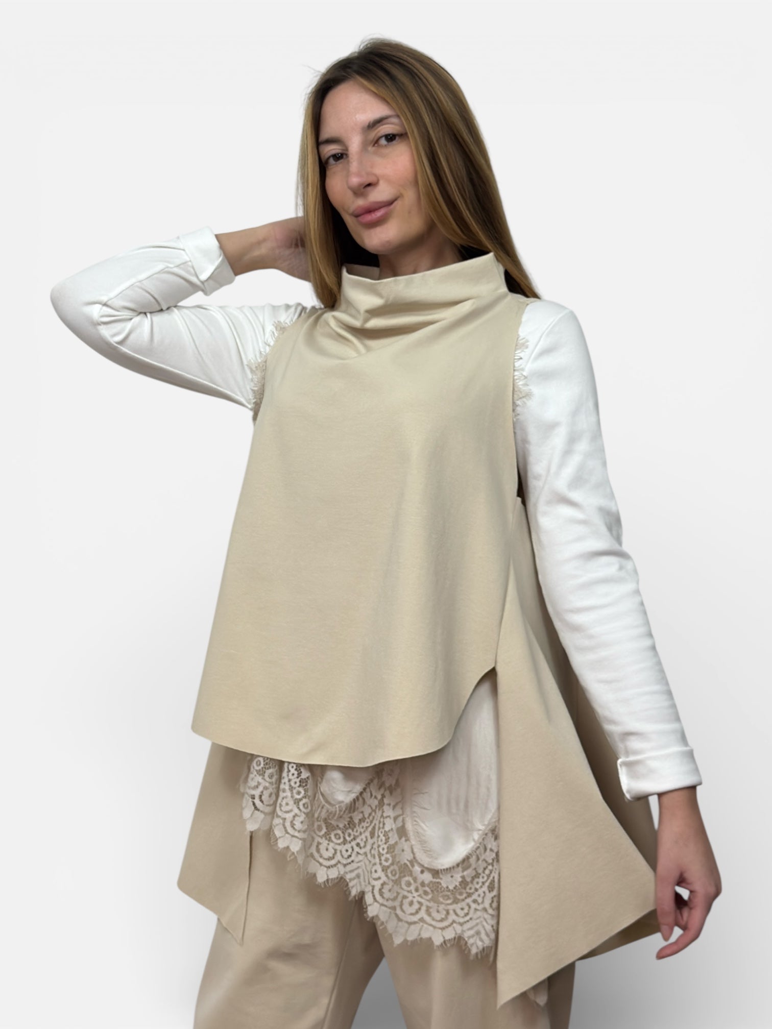 Gilet Luna Beige Wendy Trendy