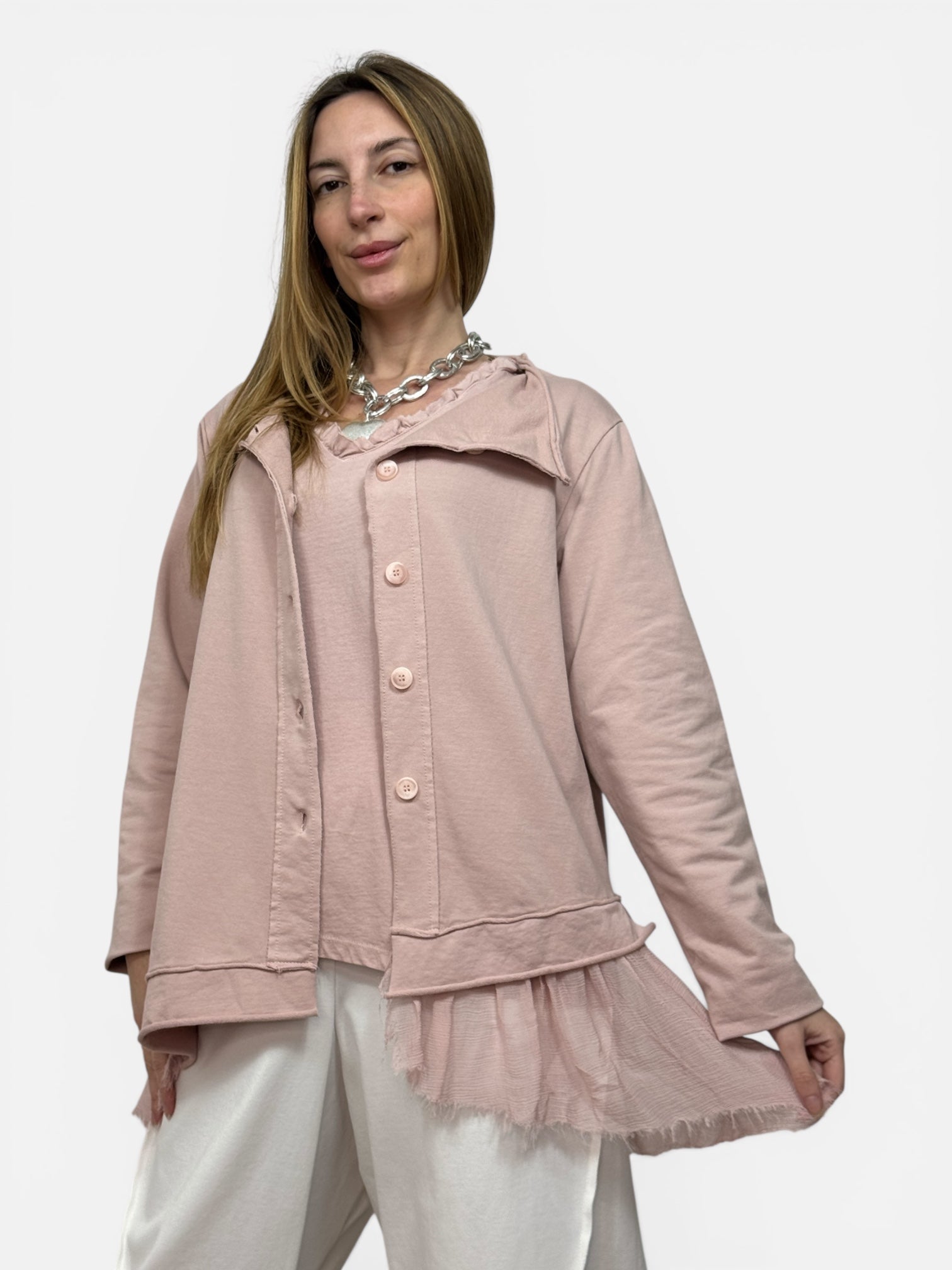 Blazer Tulle Rosa Wendy Trendy