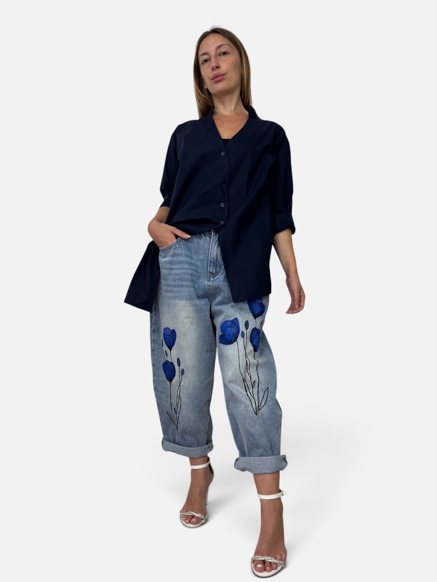Jeans Papavero Blu Wendy Trendy