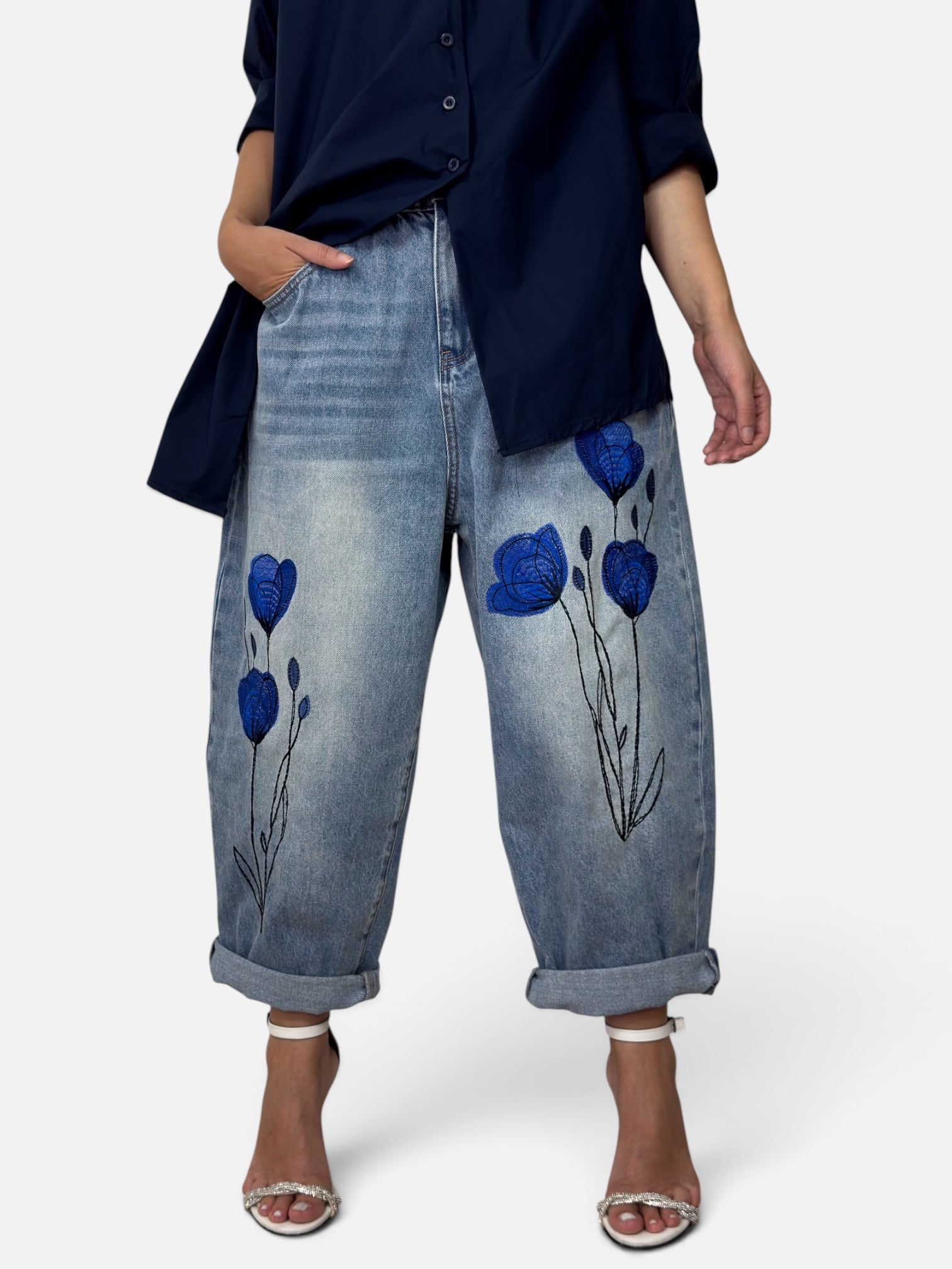 Jeans Papavero Blu Wendy Trendy