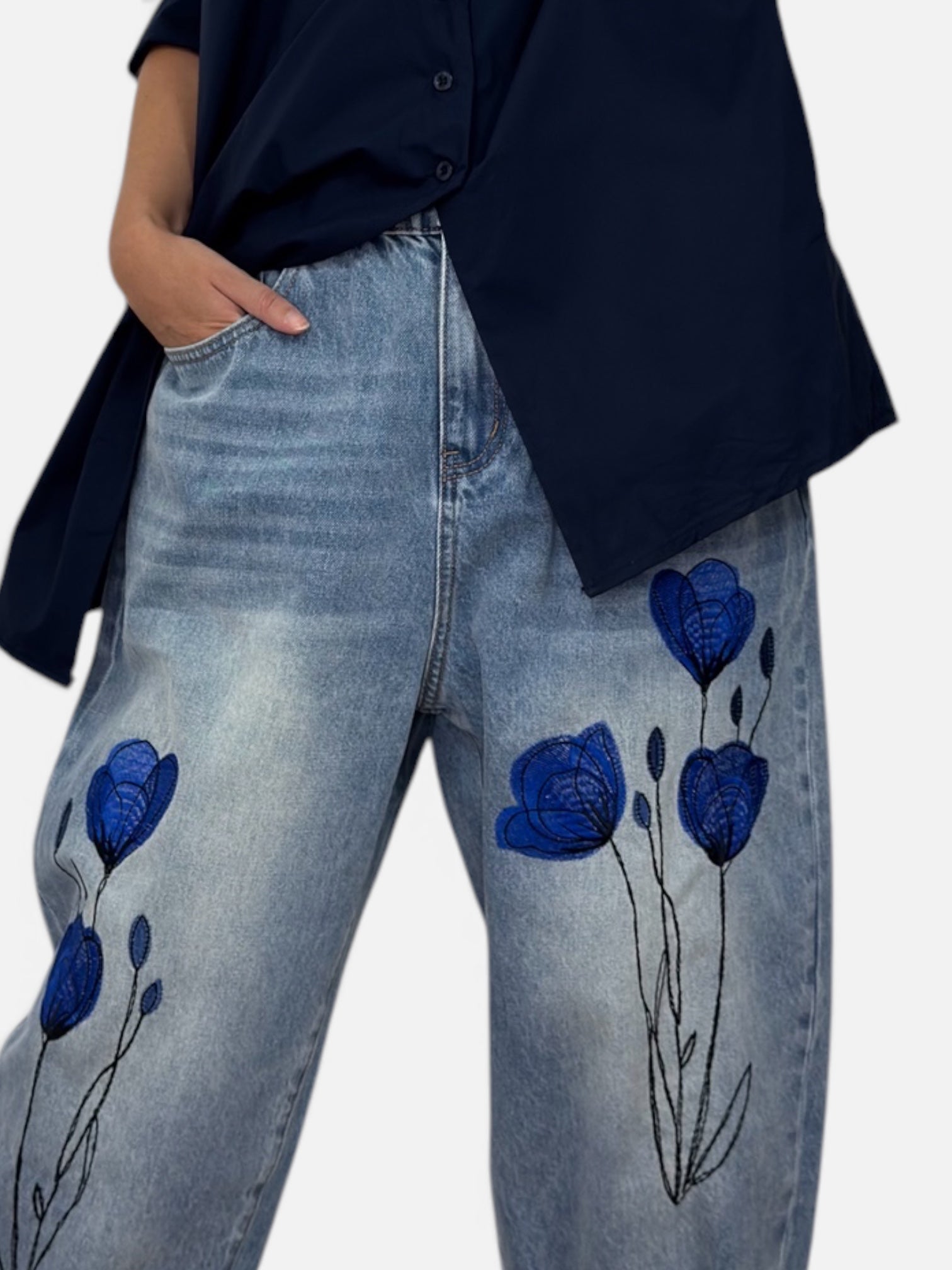 Jeans Papavero Blu Wendy Trendy