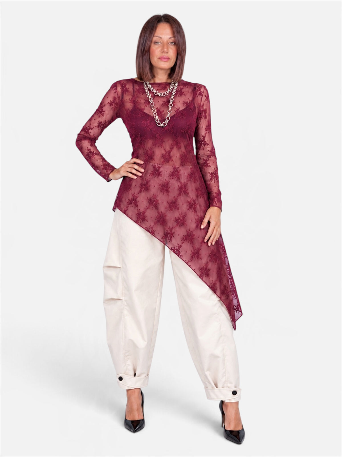 Maglia Pizzo Bordeaux