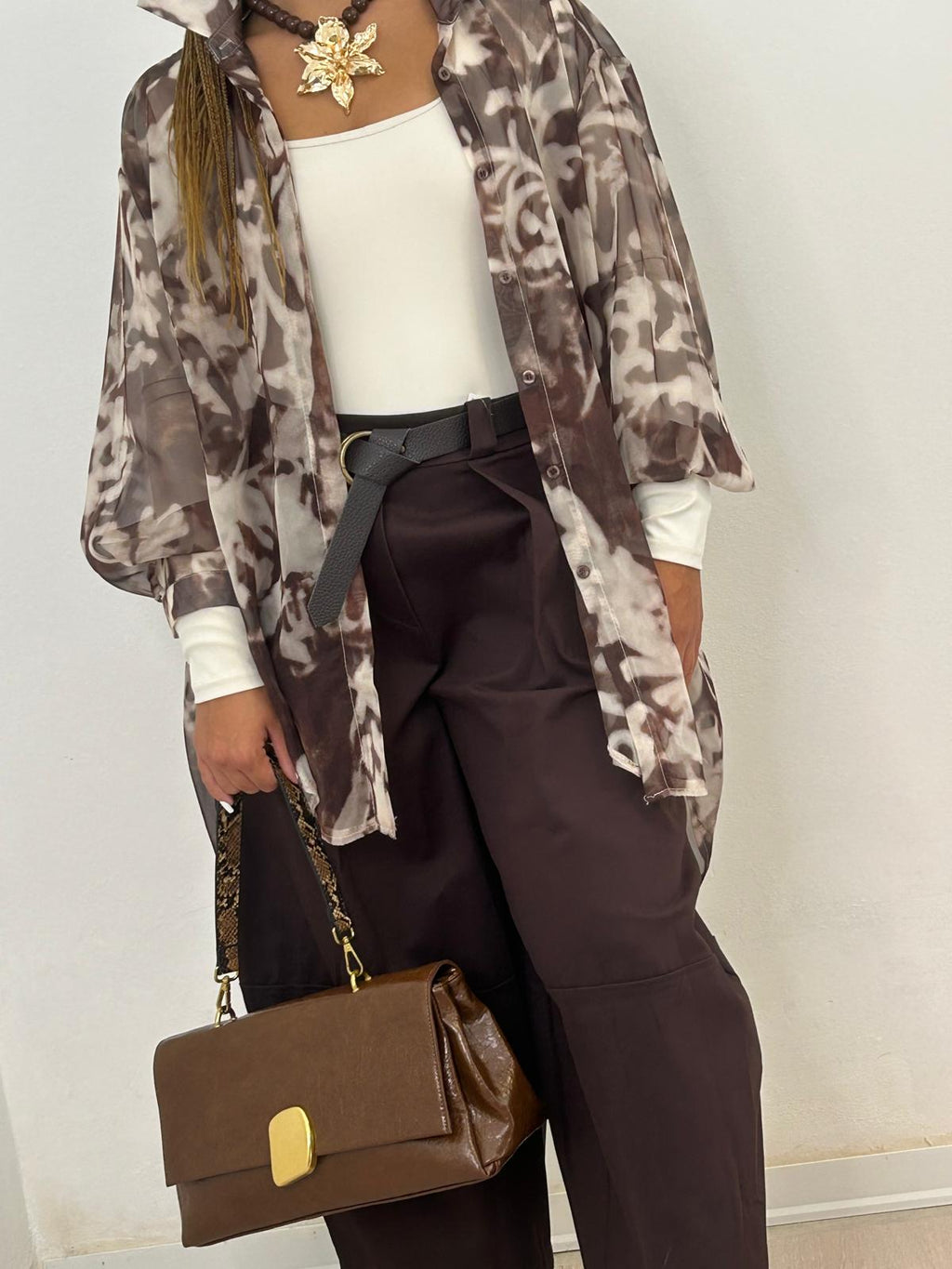 Pantalone Mariel Marrone